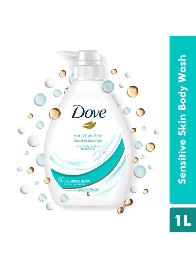 دوف غسول الجسم دوف المغذي للبشرة الحساسة، يحافظ على ترطيب البشرة لمدة 24 ساعة، 1 لتر - Image 4